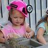 girl enjoying gemstone mining at Indiana Caverns