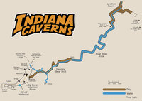 map of Indiana Caverns
