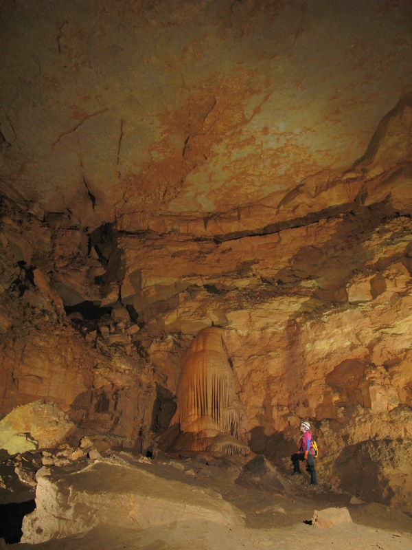 girl gazing at beautiful formation